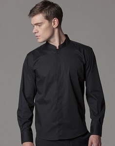 Bargear KK123 - Bargear™ Shirt Mandarin Collar LS
