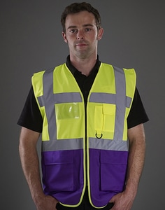 Yoko HVW801 - Hi-Vis Executive Waistcoat