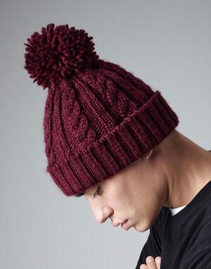 Beechfield B480 - Cable Knit Melange Beanie